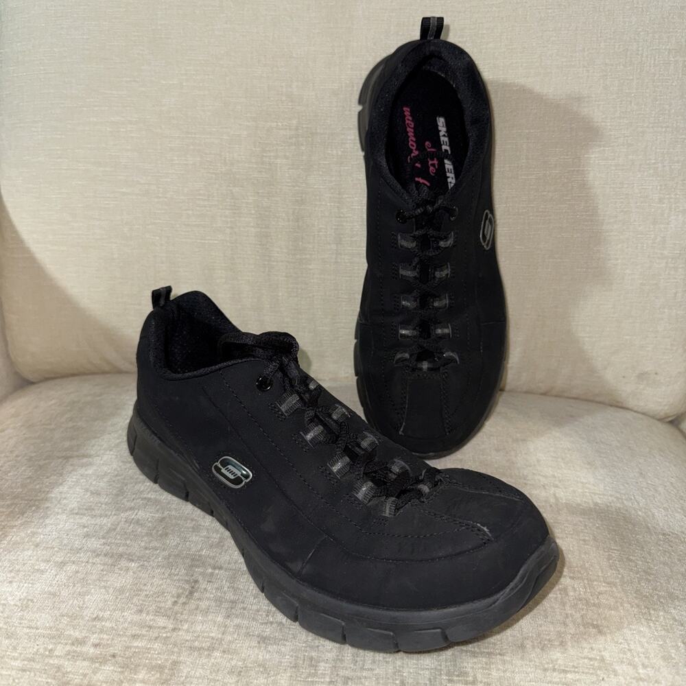 Skechers Elite Memory Foam Shoes Womens Size 10 Black Running Comfort Walking